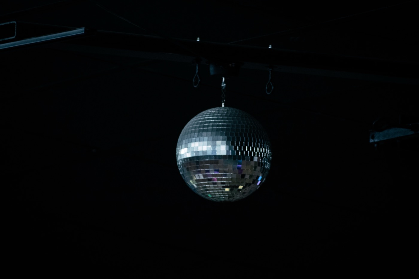 Disco ball in the venue
