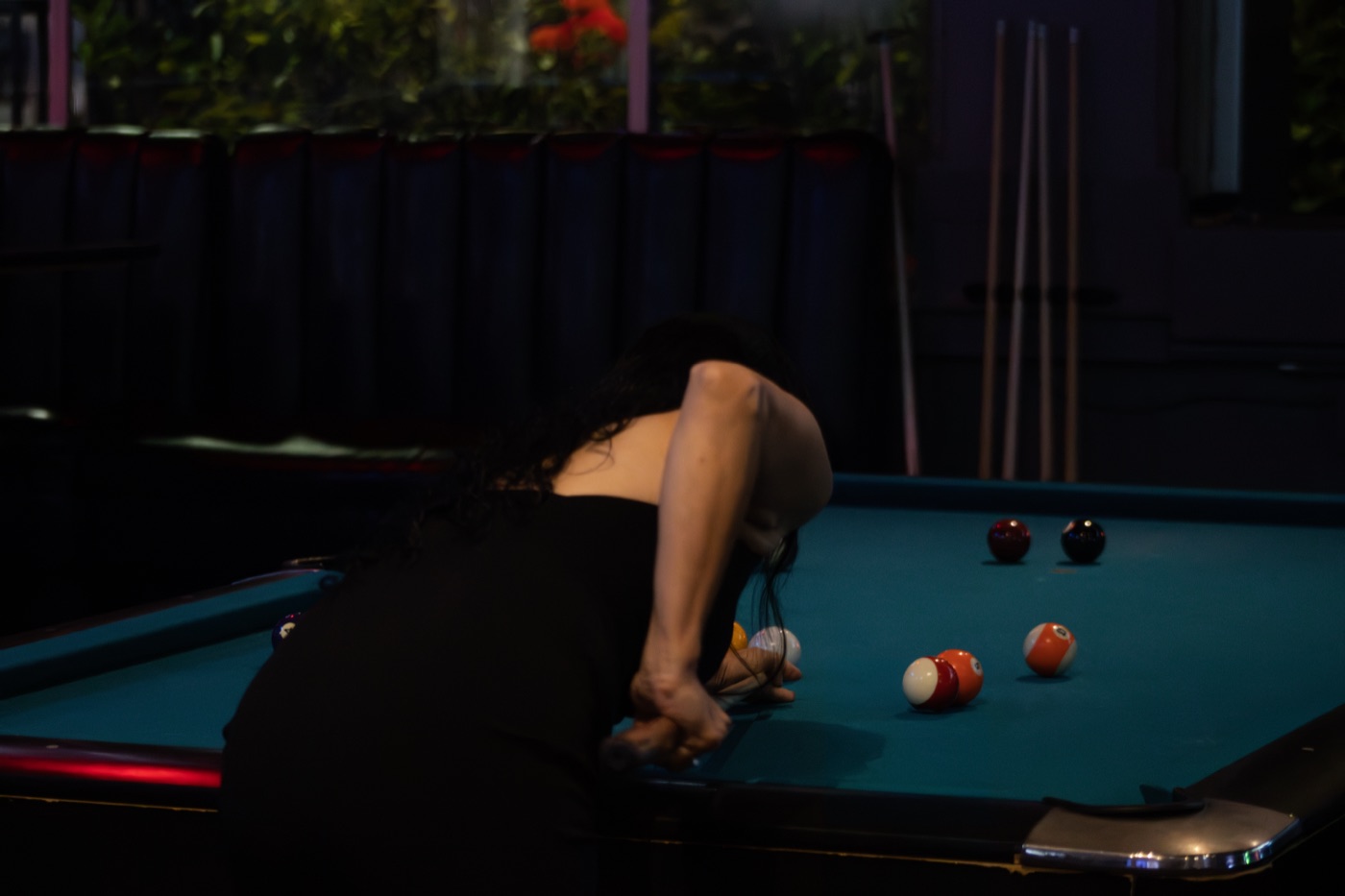 Playing pool at FLB