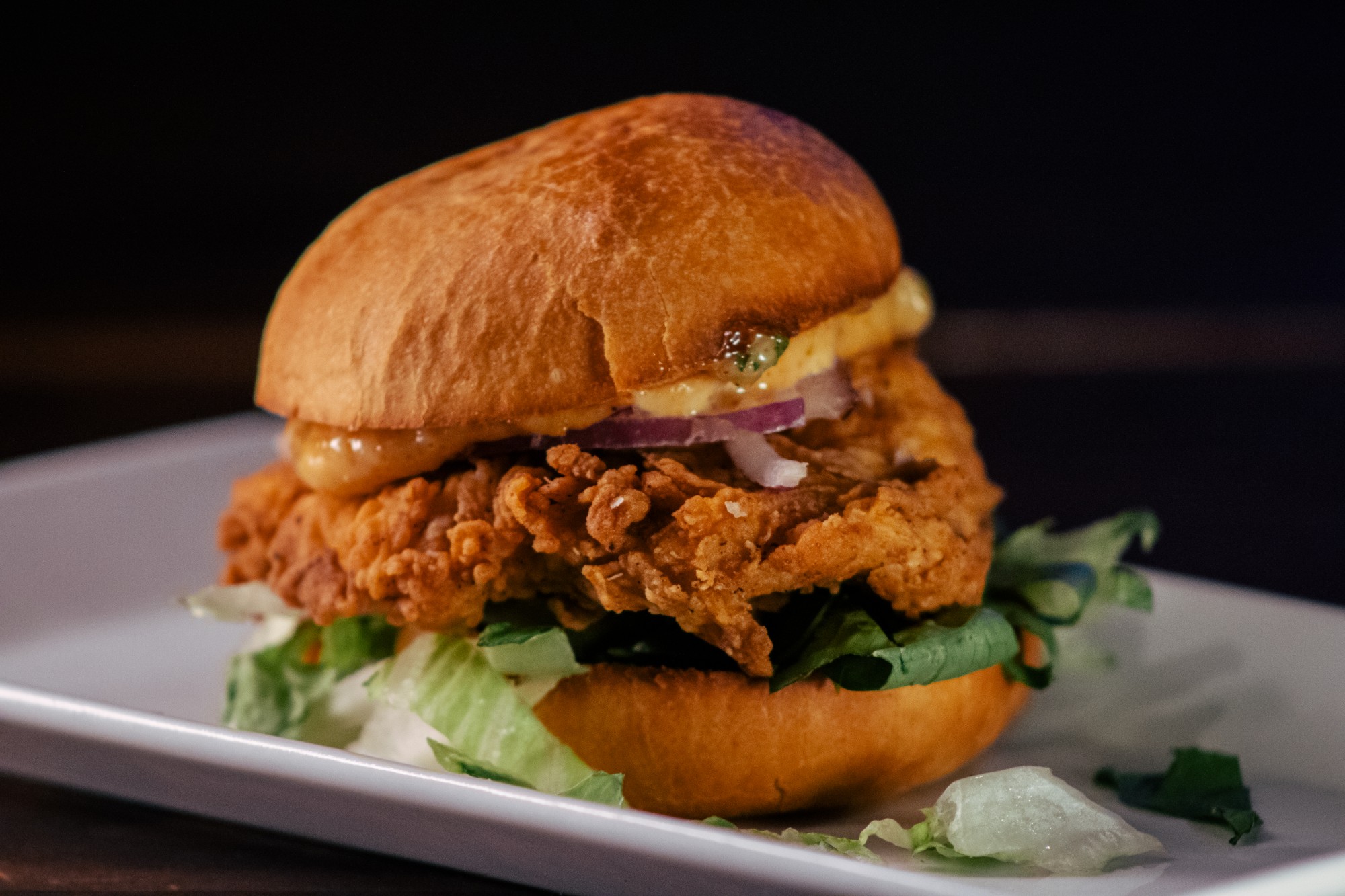 Crispy chicken sandwich