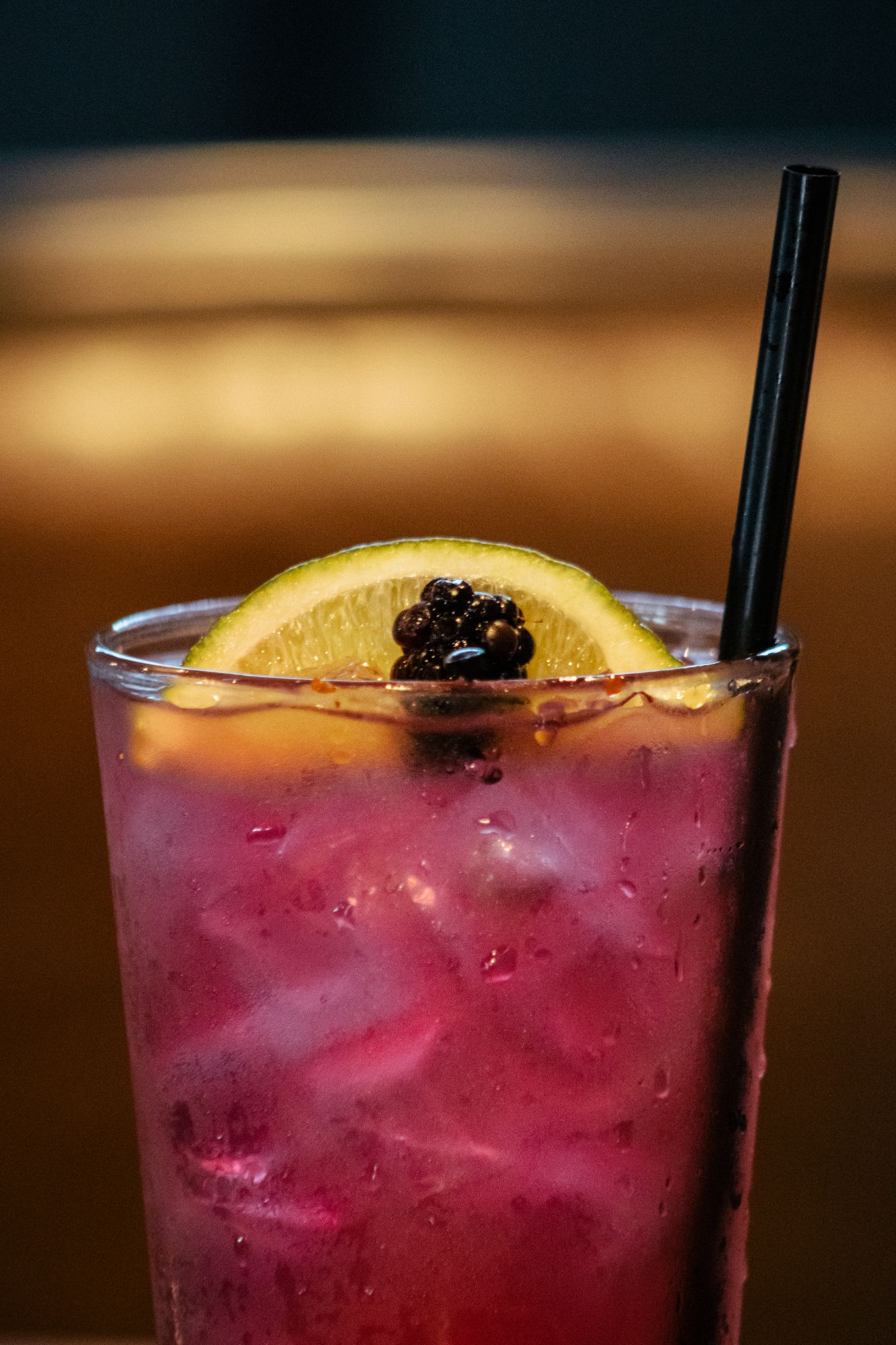 Purple berry cocktail