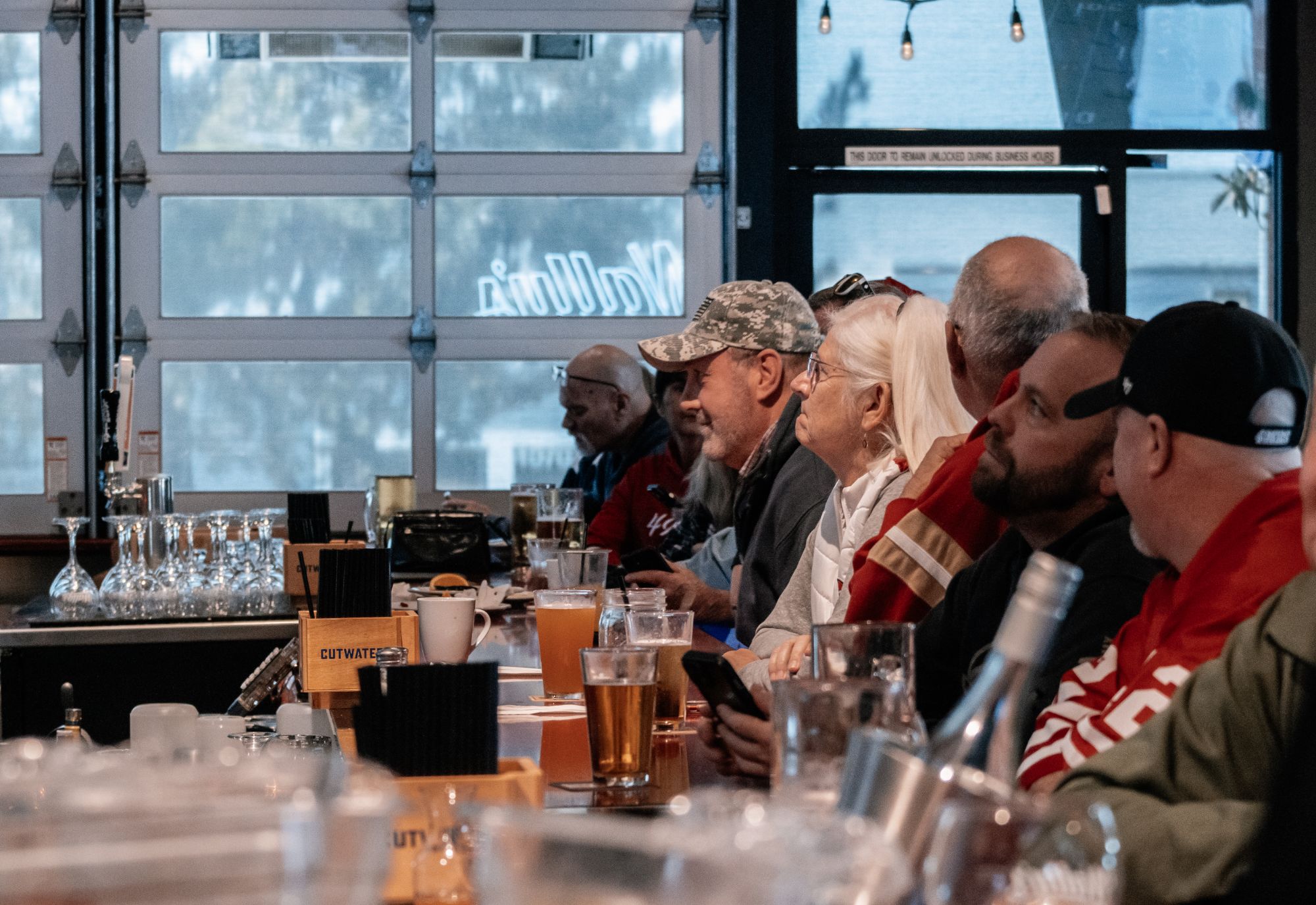 Sports bar crowd